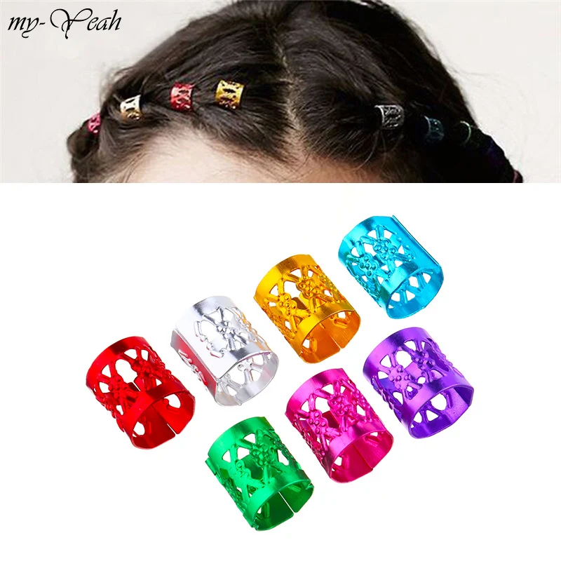 100 шт./лот золотистые/Серебристые/косички для волос смешанные цвета микро