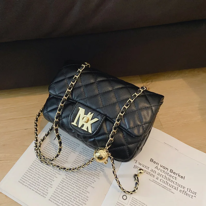 

Retro Western Temperament All-match Lady's High-end Small Square Bag 2021 New Fashion One-shoulder Messenger Chain Bag Monogram