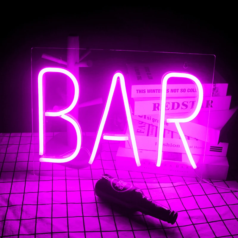 Wanxing светодиодный ная неоновая вывеска для бара букв неоновый настенный