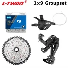 Задний переключатель передач LTWOO 9 скоростей A5, 9 В Sunshine 11-3640424650T, кассета KMC X9 с цепью для Shimano