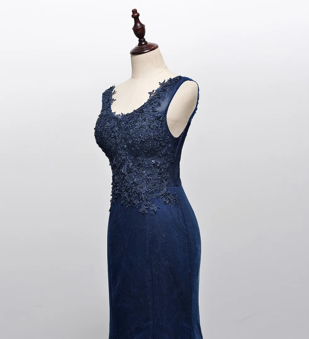 Женское платье русалка без рукавов с круглым вырезом|Платья на выпускной| |