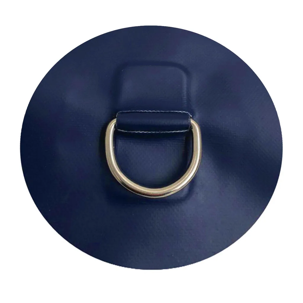 

Stainless Steel D-Ring Pad Patch for PVC Inflatable Boat Raft Canoe Dinghy Kayak - Blue