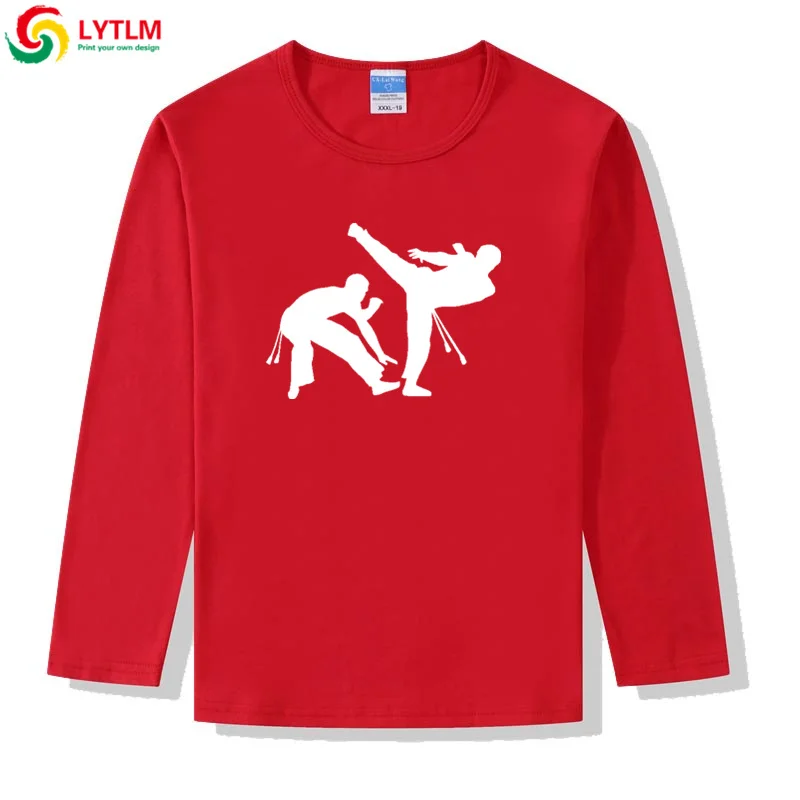 Детская футболка LYTLM с длинным рукавом футболки для Shotokan Karate Kyokushin рубашка Camiseta