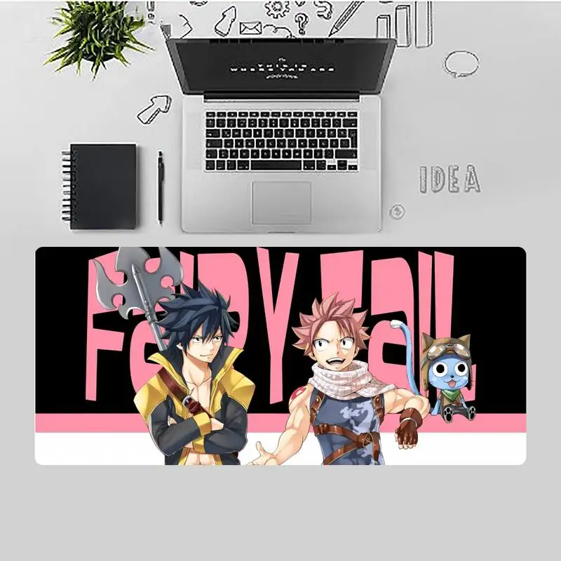 

Fairy tail Anime MousePads Computer Mouse Mat Desk Table Game Office Work gamer Large Mouse pad Mats Non-slip Laptop Cushion