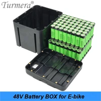 turmera 48v e bike battery stoarge box for 13s8p 18650 battery pack include holder and strip nickel offer place 104 pieces cells