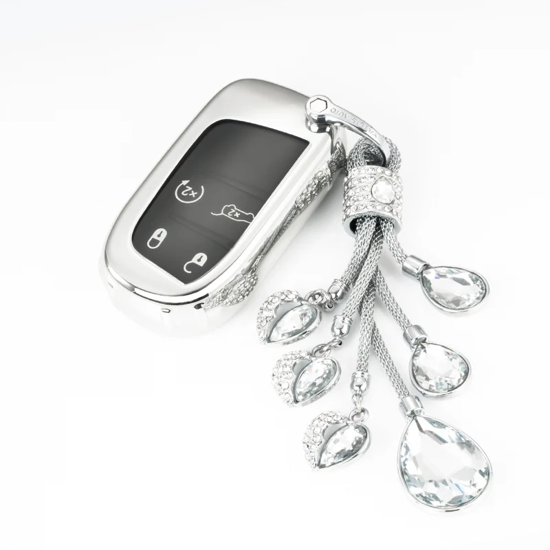 Водонепроницаемый чехол для автомобильных ключей из мягкого ТПУ Jeep Grand Cherokee Chrysler