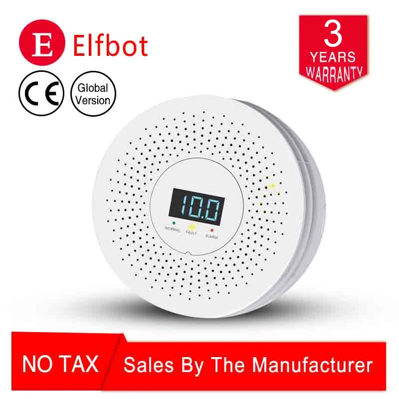 Детектор метана ЖК дисплей детектор природного газа светодиодный индикатор