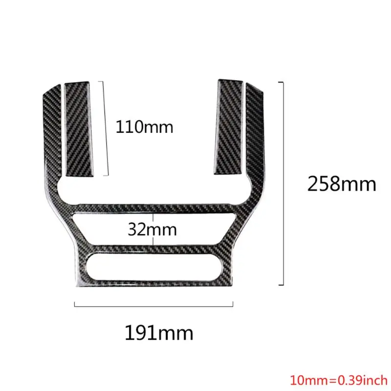 

Airspeed Carbon Fiber Car Console Frame Stickers For Ford Mustang 2015-2017 Car