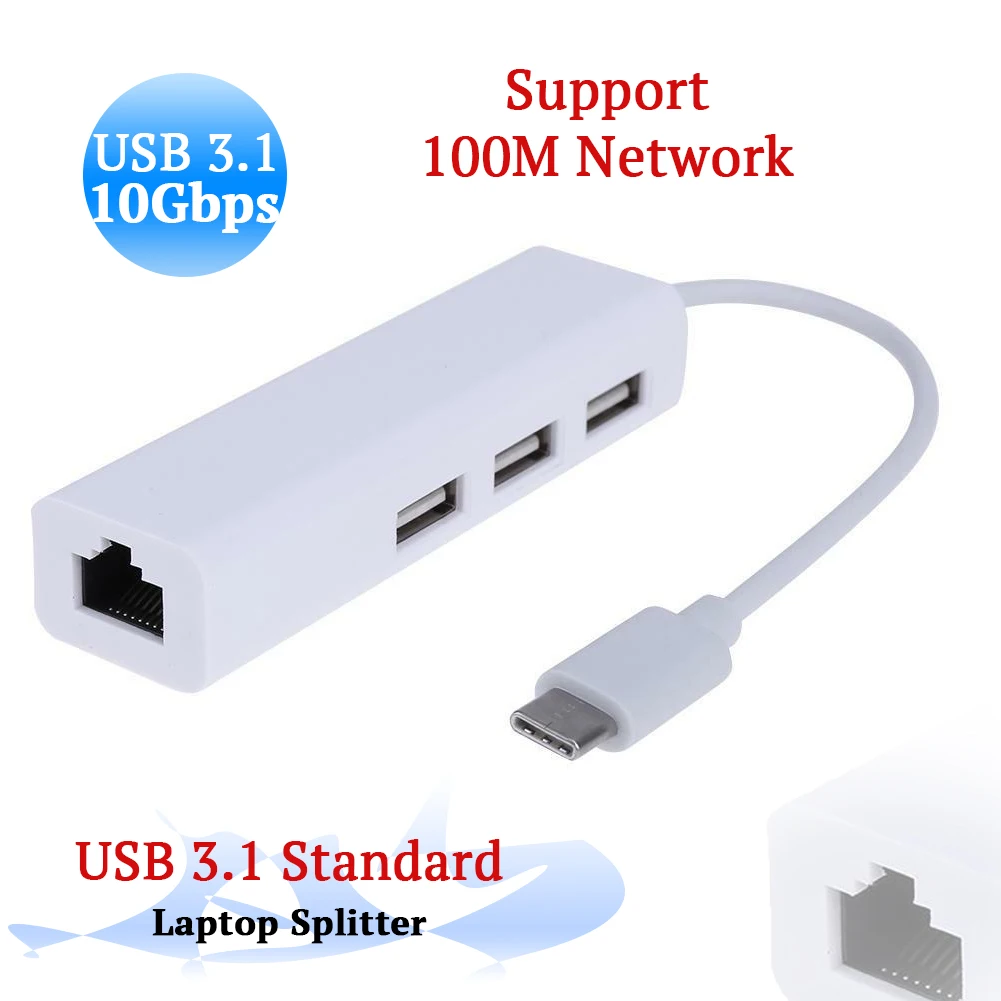 Asunflower usb-хаб Lan адаптер 100 м Ethernet RJ45+ USB 2,0 концентратор для MacBook 12 MacBook Air Pro 13 15 ноутбук 100 м сетевой адаптер