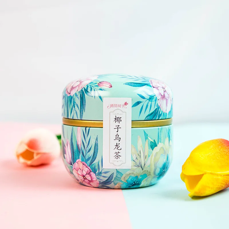 

15 Packs Fruit Coconut Oolong Tea Canned Gift Box Chinese Multi-Flavor Flower Green Tea for Beauty Slimming