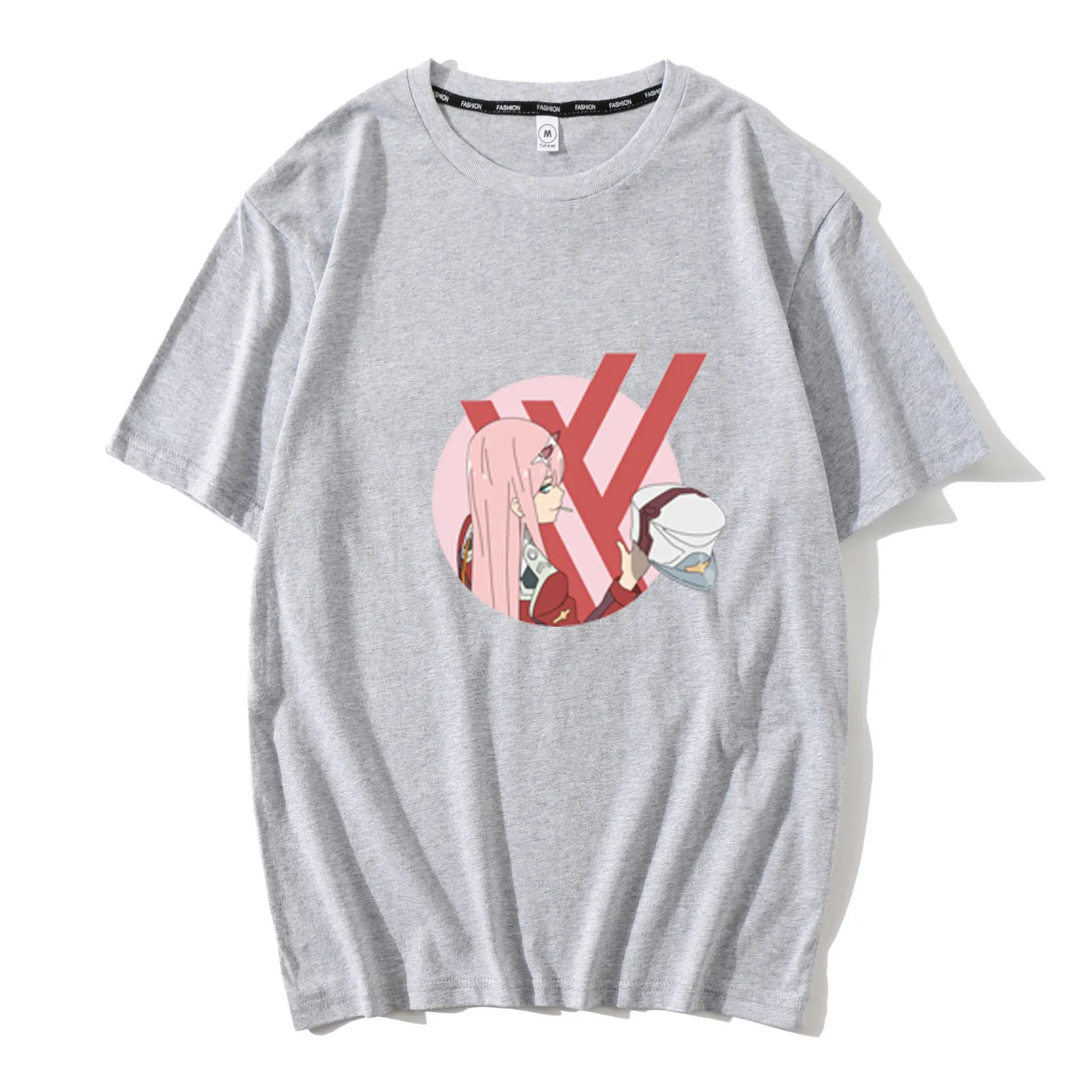 Darling в Franxx аниме Harajuku ноль два для девочек Футболка с принтом мужчин/Женские топы