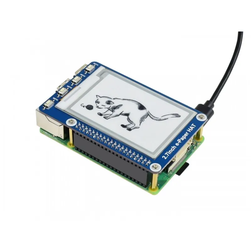 2 7 дюймовый E-Ink дисплей шляпа для Raspberry Pi 2B/3B/3B +/Zero черная/белая E-paper SPI интерфейс