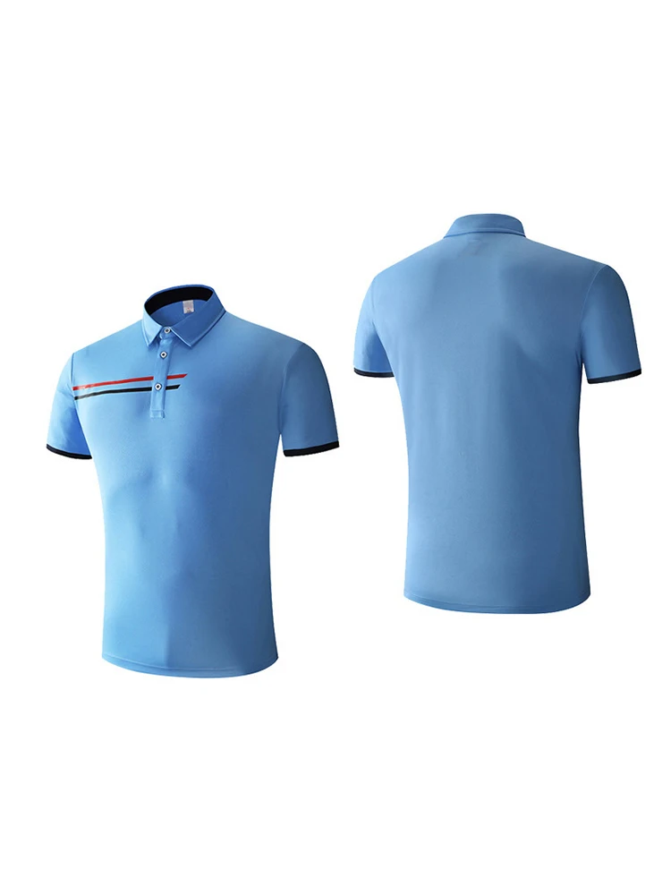 Высококачественная профессиональная одежда для гольфа рубашка поло голубая с