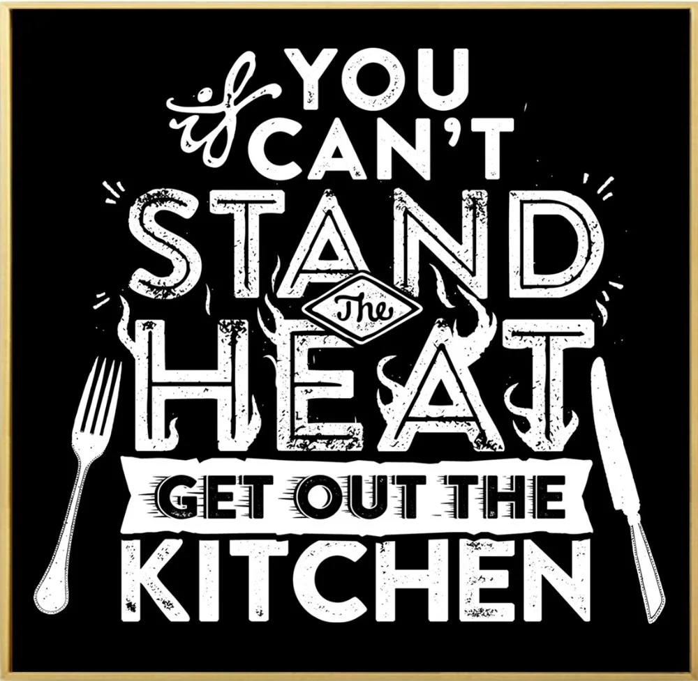 Черно белая кухонная цитата на продажу постер настенная живопись Гостиная
