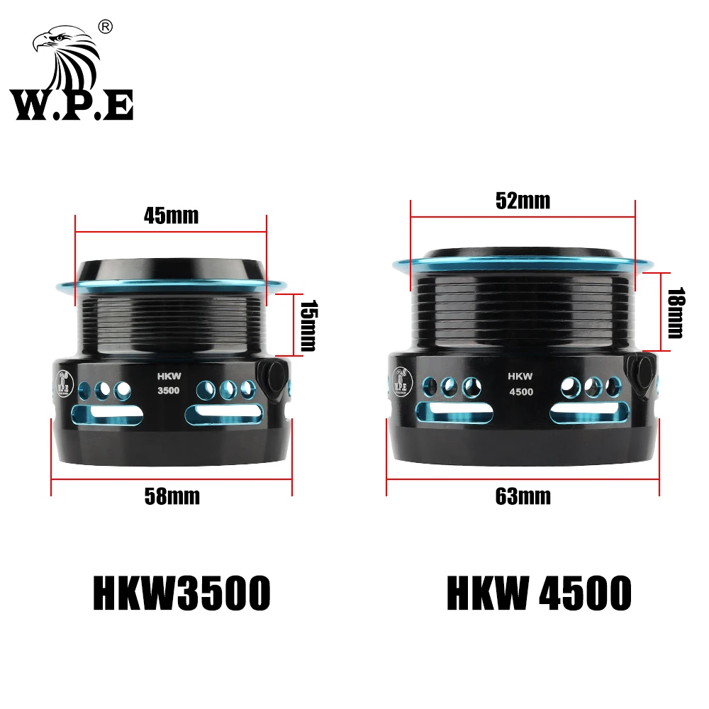 W.P.E HKW Рыболовная катушка 3500/4500 спиннинговая рыболовная Катушка 5 2: 1