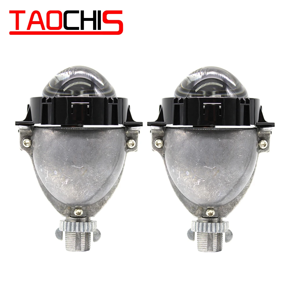 TAOCHIS 3,0 дюймов 12V 50w 8000LM стайлинга автомобилей супер яркий светодиодный универсальный высокое ближнего и дальнего света фары bi-светодиодный линзы прожекторного типа