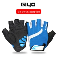 giyo fingerless cycling gloves mtb road racing gel gloves breathable outdoor sports short gloves dh anti shock bicycle mittens