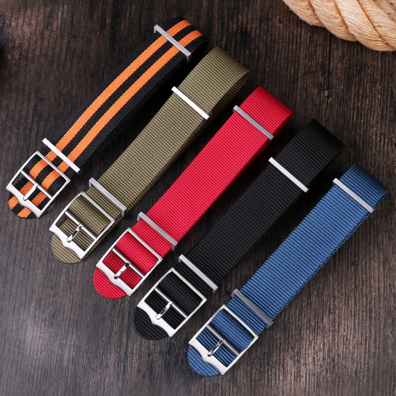

Woven nylon watchband suitable for e-mperor rudder Kai Cheng79733n 79230 25600 Biwan west iron city watch chain bracelet 20mm 22