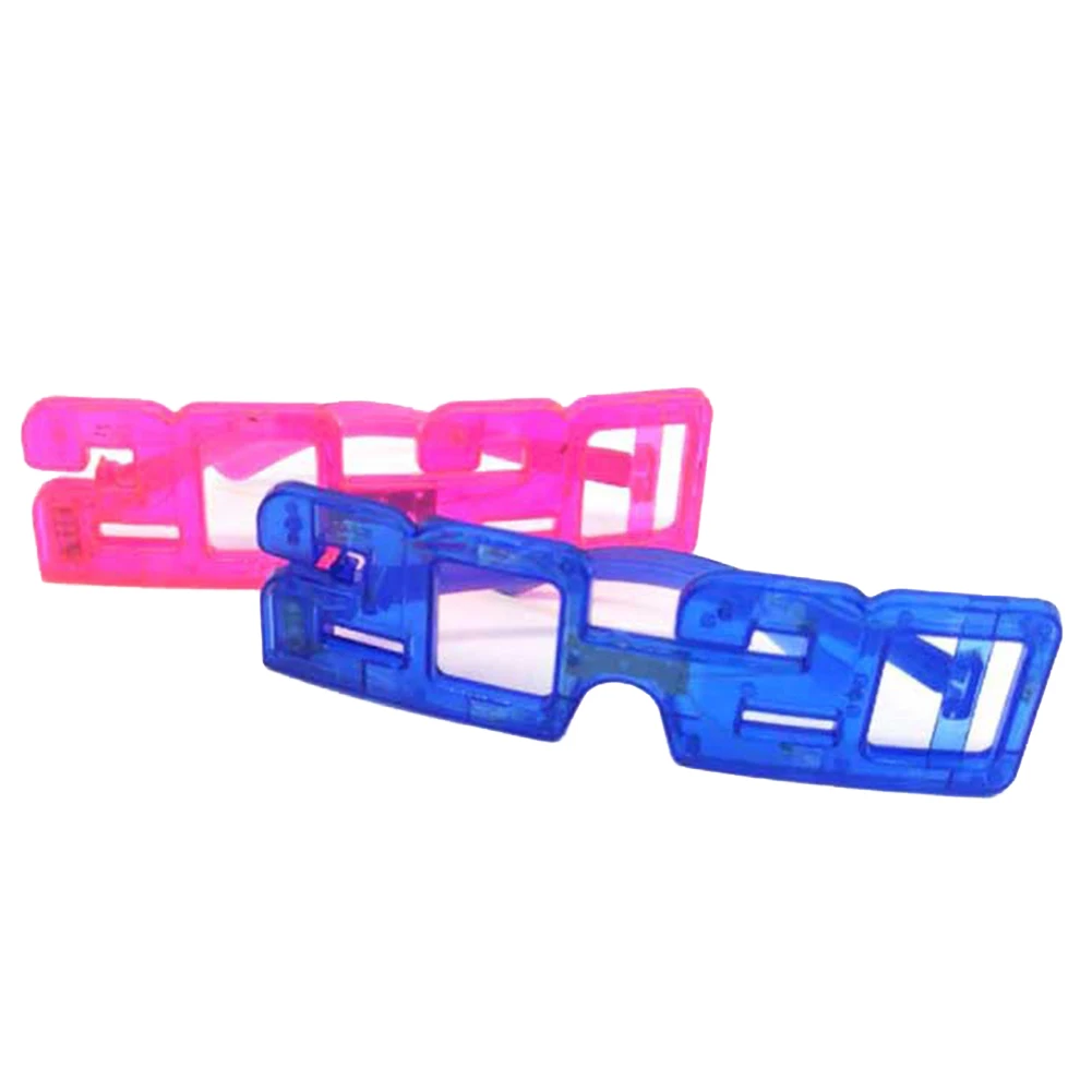 Новый год 2020 форма очки светодиодный светильник 3 режима Рождество Праздник