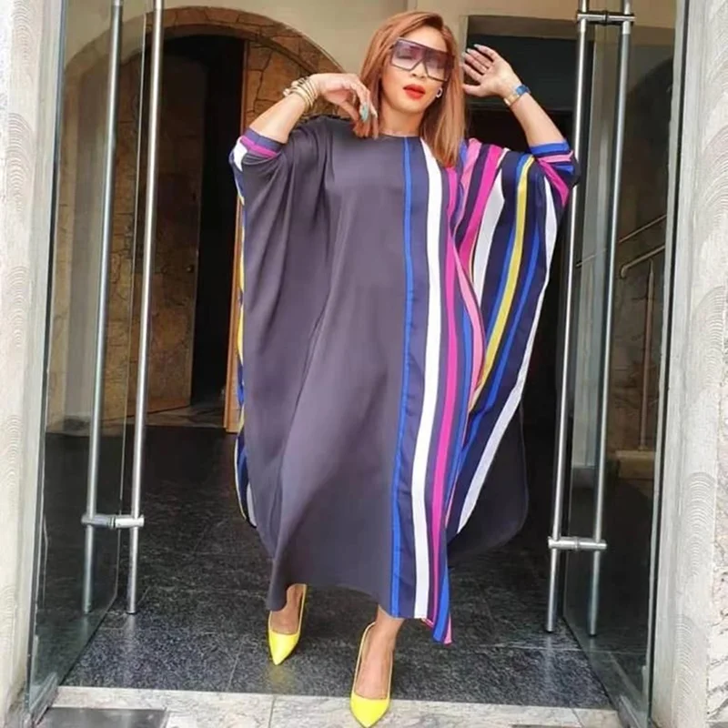 Женское длинное платье H & D с принтом в африканском стиле для лета модель 2020|african