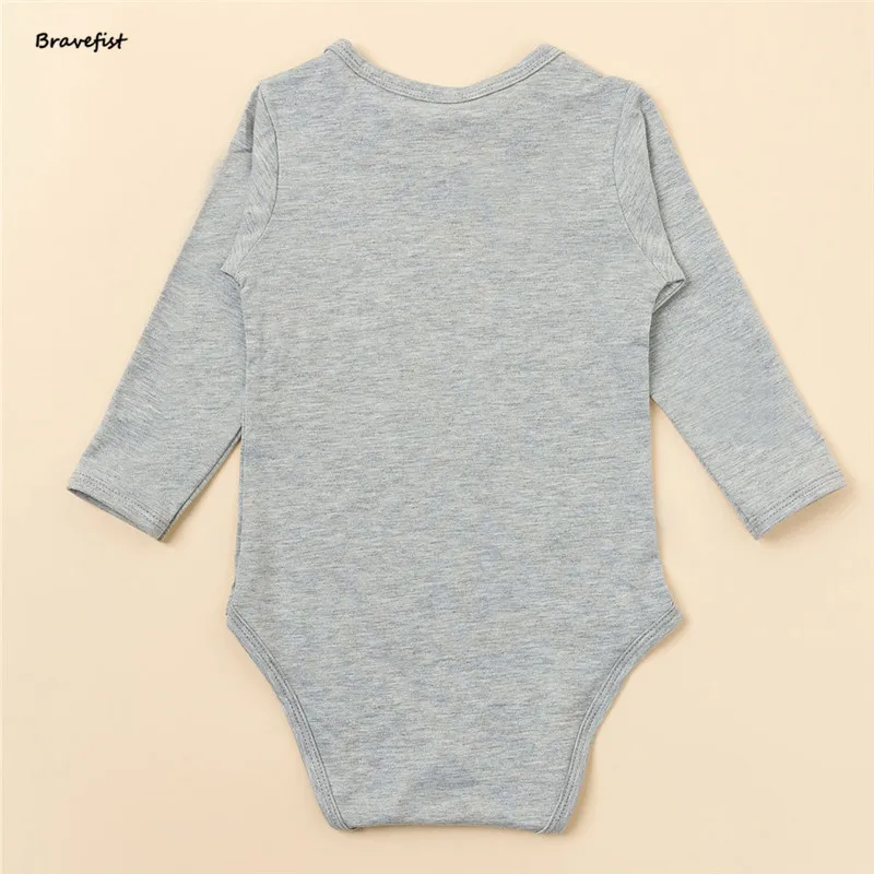 

Baby Bodysuits Boy Baby Clothes Spring Autumn Infant Long Sleeve Jumpsuits Body For Babies Newborns Cotton Space Outwear Gray