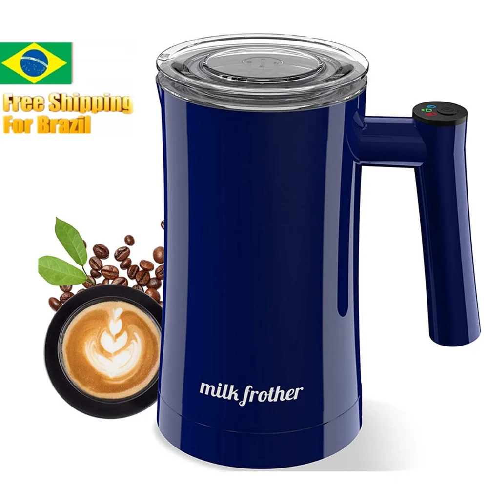 

350ML Electric Milk Frother Automatic Silent Milk Frother Stainless Steel Frother for Hot or Cold Coffee Chocolate Cappuccino