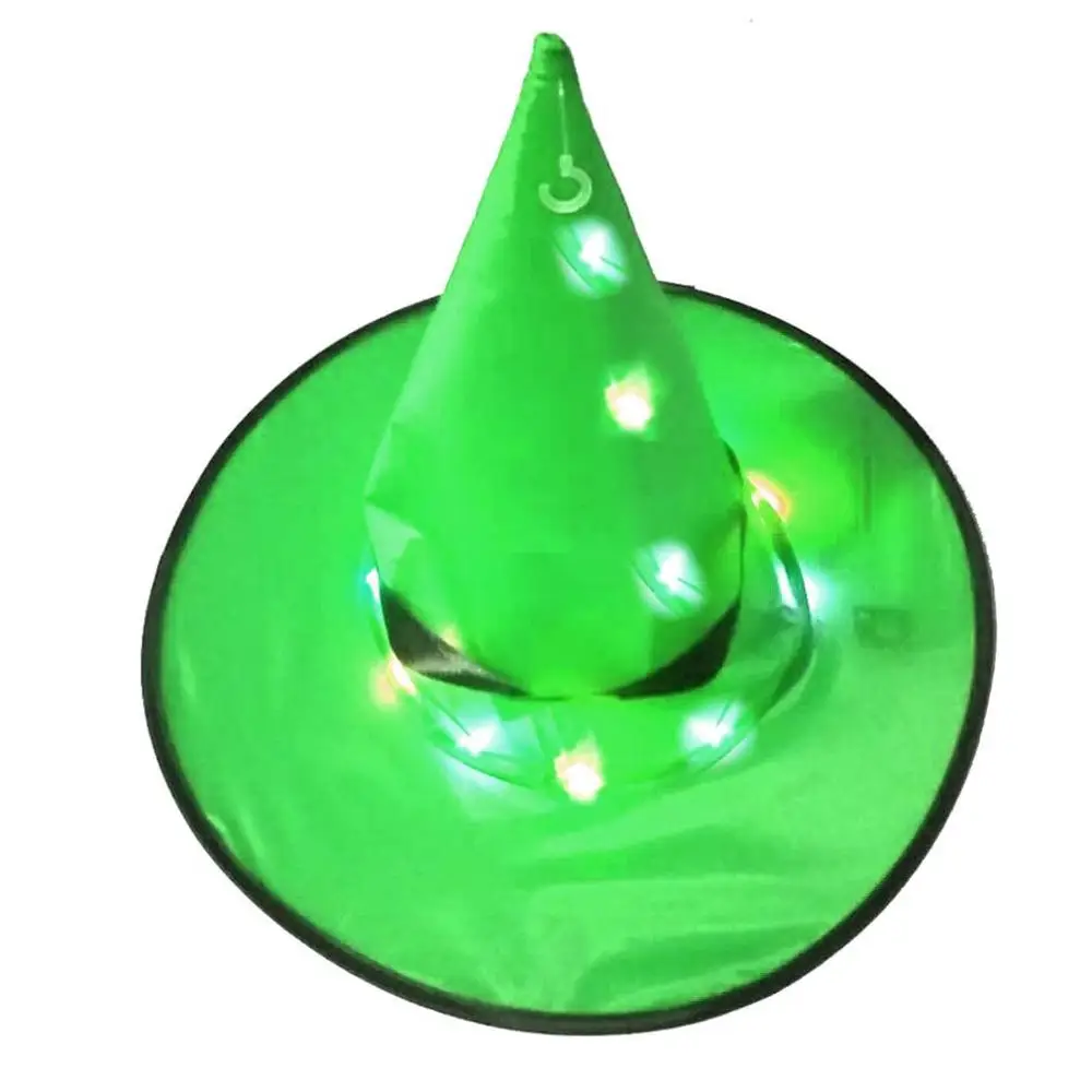 

Halloween Decoration Luminous Hat Wizard Hat Party Hat Cosplay Costume Halloween Masquerade Birthday Headgear Gift