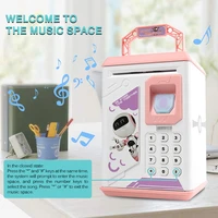 electronic piggy bank atm password money box cash coins saving atm bank safe box gift for kids child finance cute gift 2021