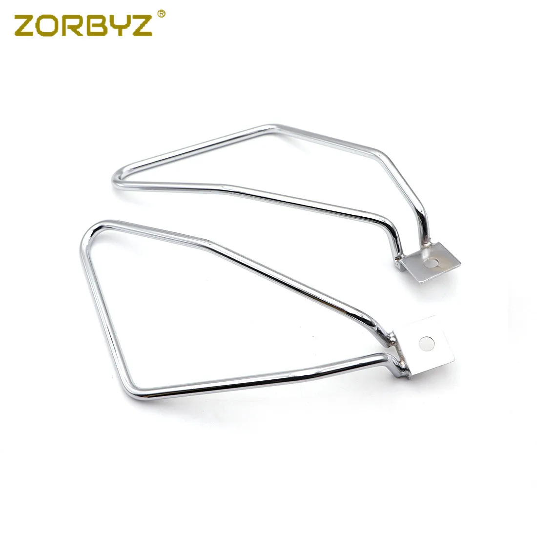 ZORBYZ хромированная металлическая седельная сумка с креплением для Harley Sportster XL883 Dyna