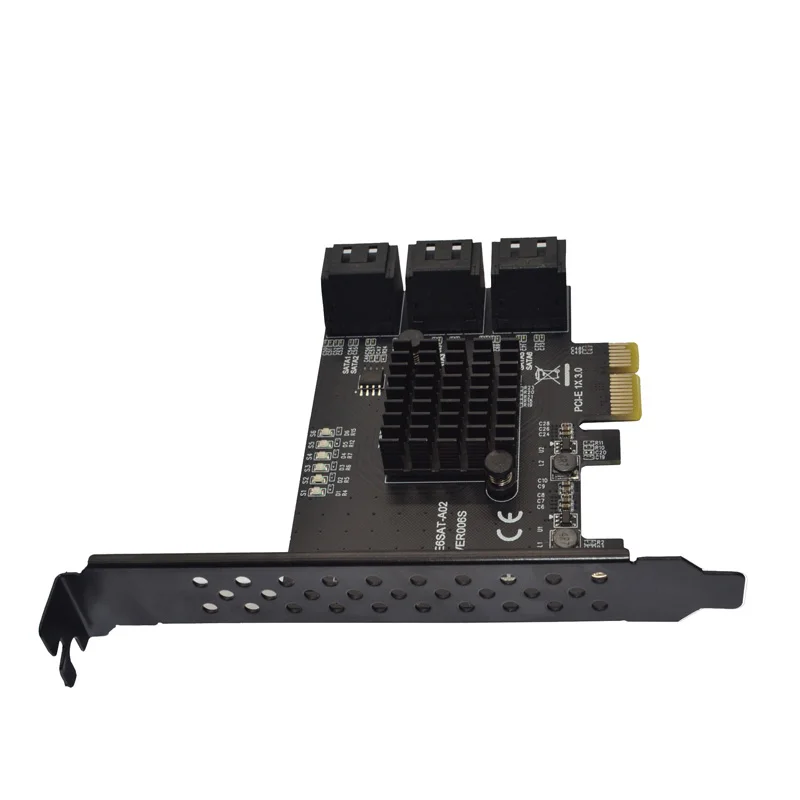 PCIE для SATA карты 6 портов 3 PCI экспресс карта расширения PCI-E/PCIE контроллер