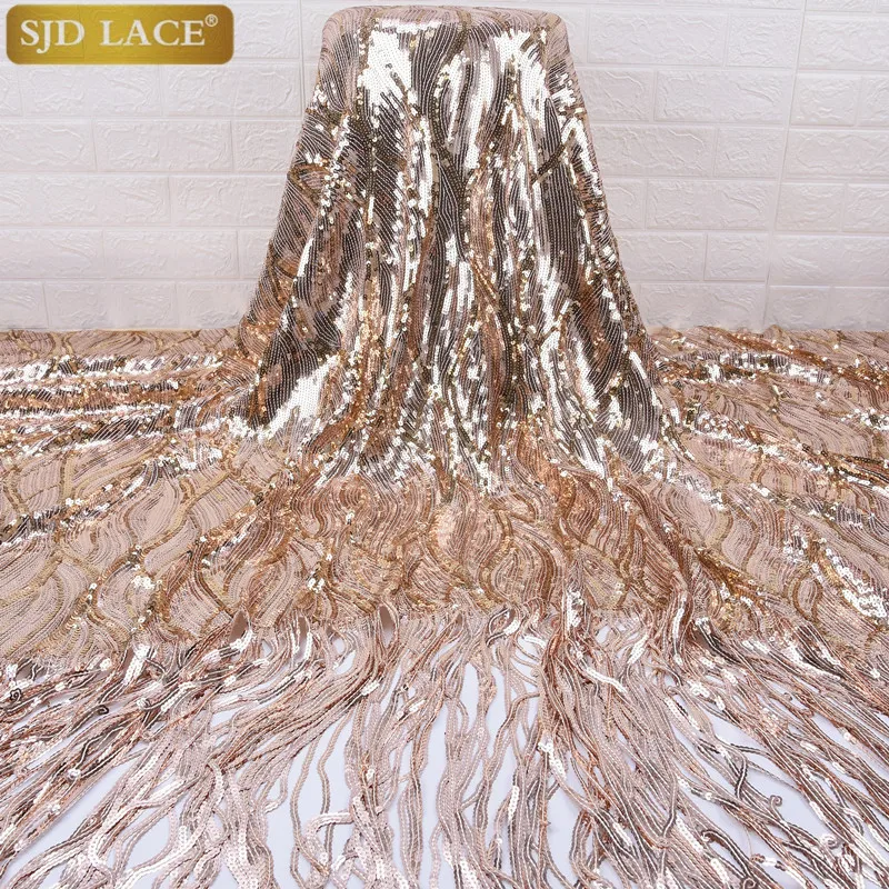 

Новейшие африканские блестки, сетчатая кружевная ткань 2019, высокое качество, французский тюль, кружевная ткань для ганского нигерийского с...