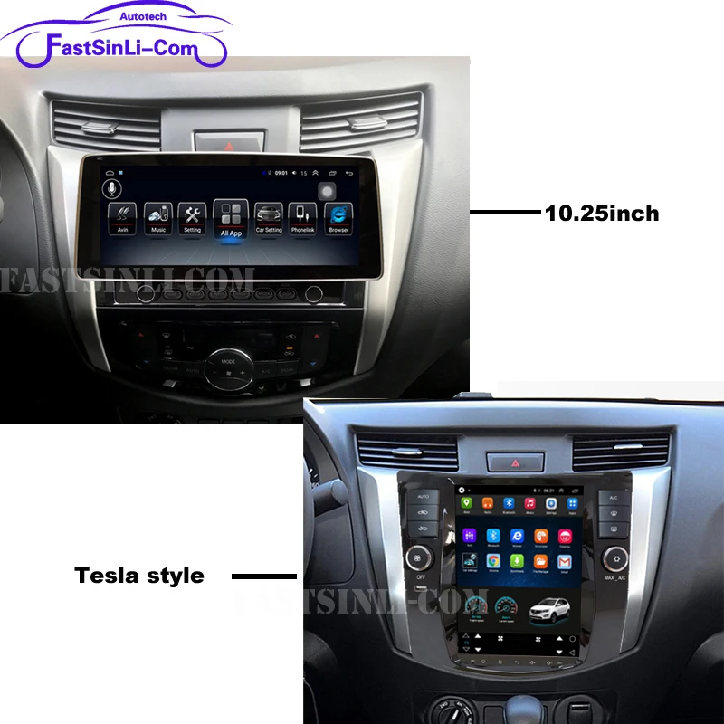 Android Tesla стиль автомобиля GPS навигация для Nissan Navara NP 300 2014 2017 мультимедийная лента