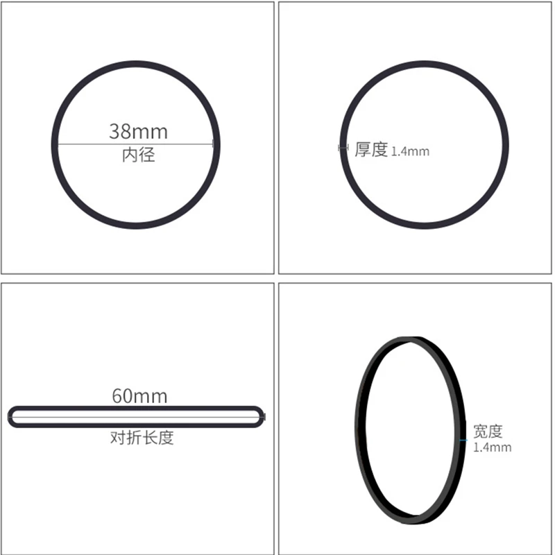 38mm Black Rubber Band School Office High Quality Tying Gadgets Strong Elastic Rubber Bands Natural Rubber Product