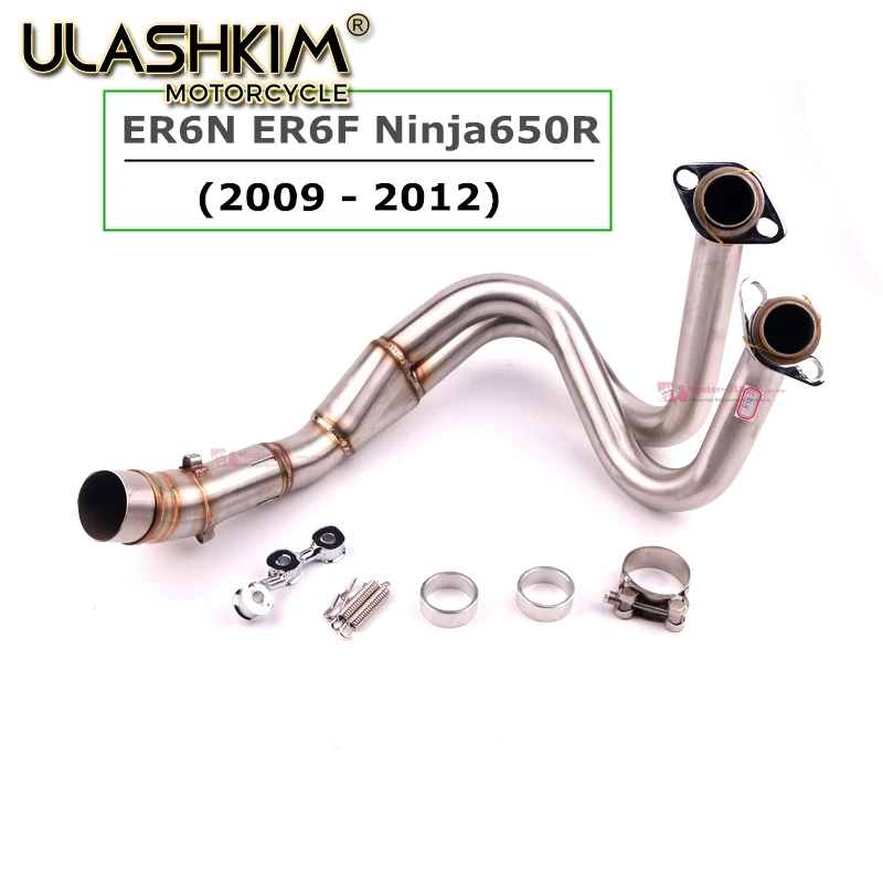 Выхлопная система мотоцикла контактная средняя труба для KAWASAKI ER6N ER6F Ninja650R 2012 2014