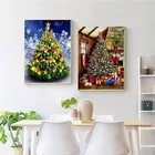 Новогоднее украшение, Картина на холсте 