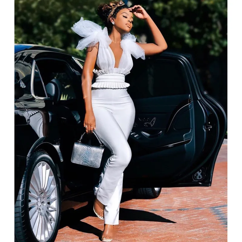 Justchicc сетки с глубоким v-образным декольте одноцветные Для женщин сексуальный