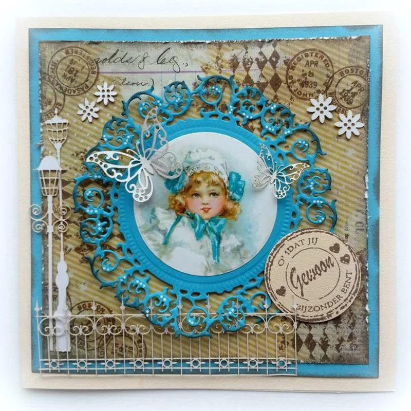 ługa koronkowa ramka wykrojniki do metalu dla majsterkowiczów album scrapbookingu papierowa dekoracja kartek rzemiosło tłoczenie 2021 nowe