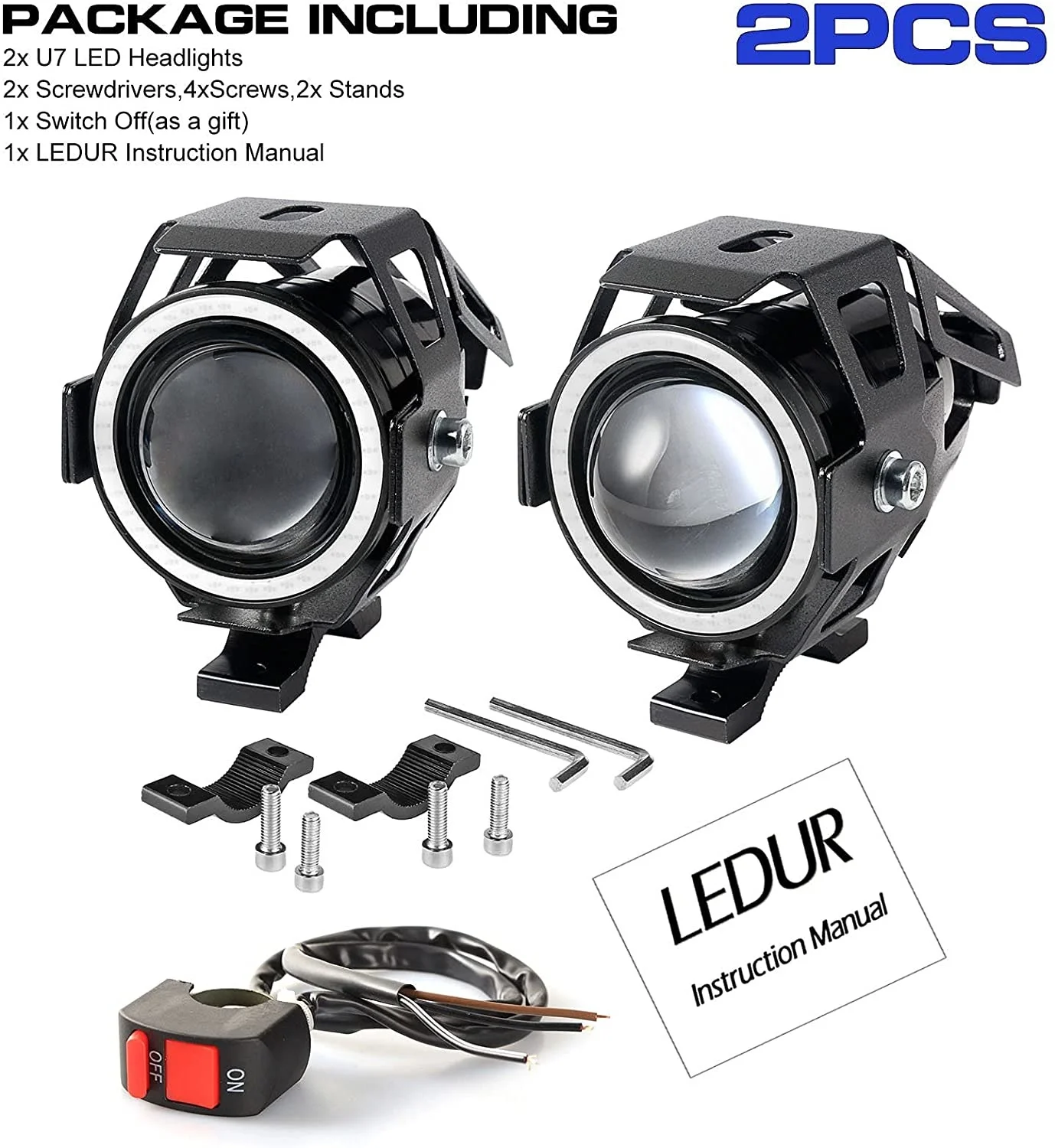 Светодиодные фары рабочие противотуманные прожекторы 12 В 24 48 60 в 80 бар