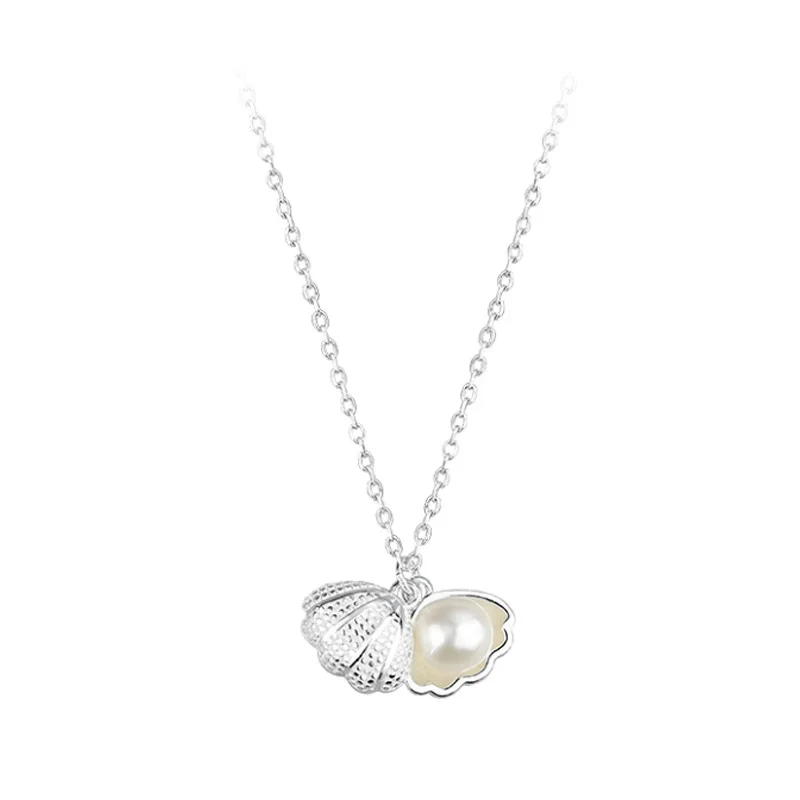 

VENTFILLE 925 Sterling Silver Temperament Women Heart-shaped Pendant Necklace Clavicle Chain Fine Jewelry for Party Girl Gift