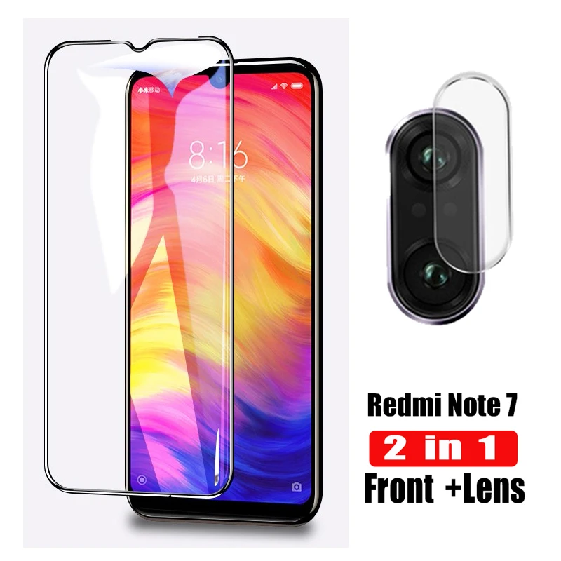 2 в 1 закаленное стекло для Xiao mi Red mi K20 pro mi 9T Pro mi 9T защитное стекло на для Red mi 7A Note7 Pro Защитная пленка для камеры