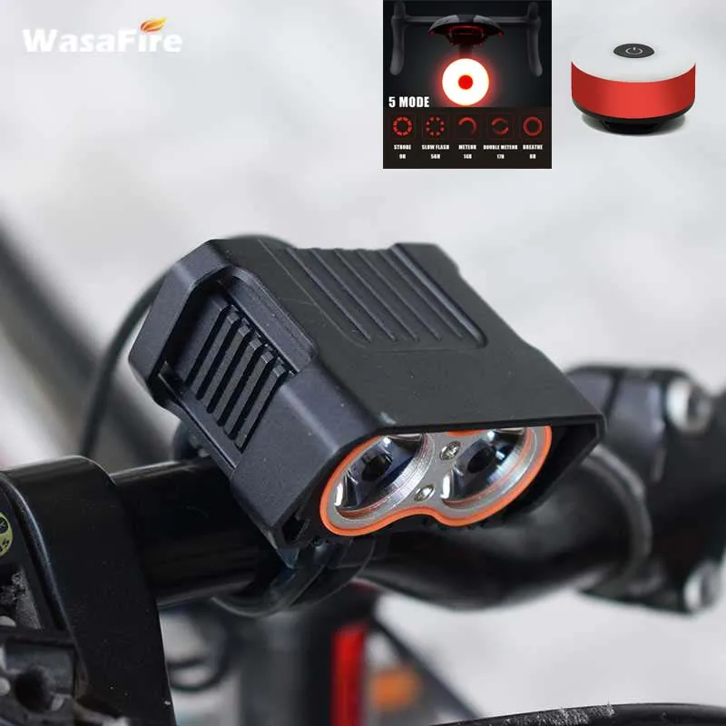 Велосипед флэш светильник для велосипеда аксессуары светодиодный фонарик 2 * XM L2