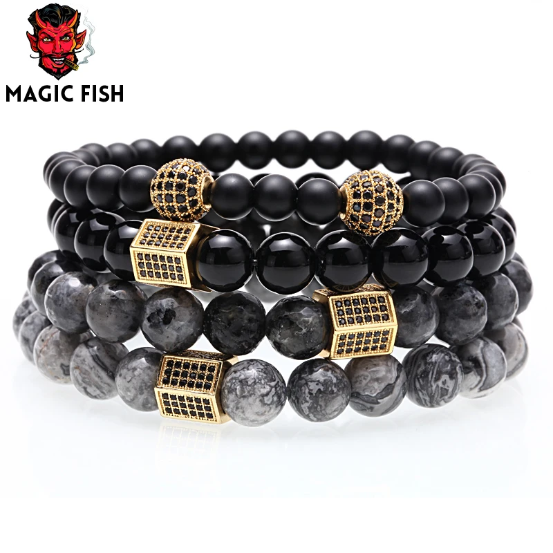 Мужской браслет/камень/браслет 8 мм натуральный камень Лавовая бусина из бисера