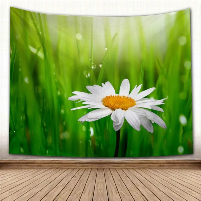 

Красивый гобелен из зеленой травы, цветной психоделический декоративный ковер, настенная ткань для гостиной, спальни, аксессуары для гобел...