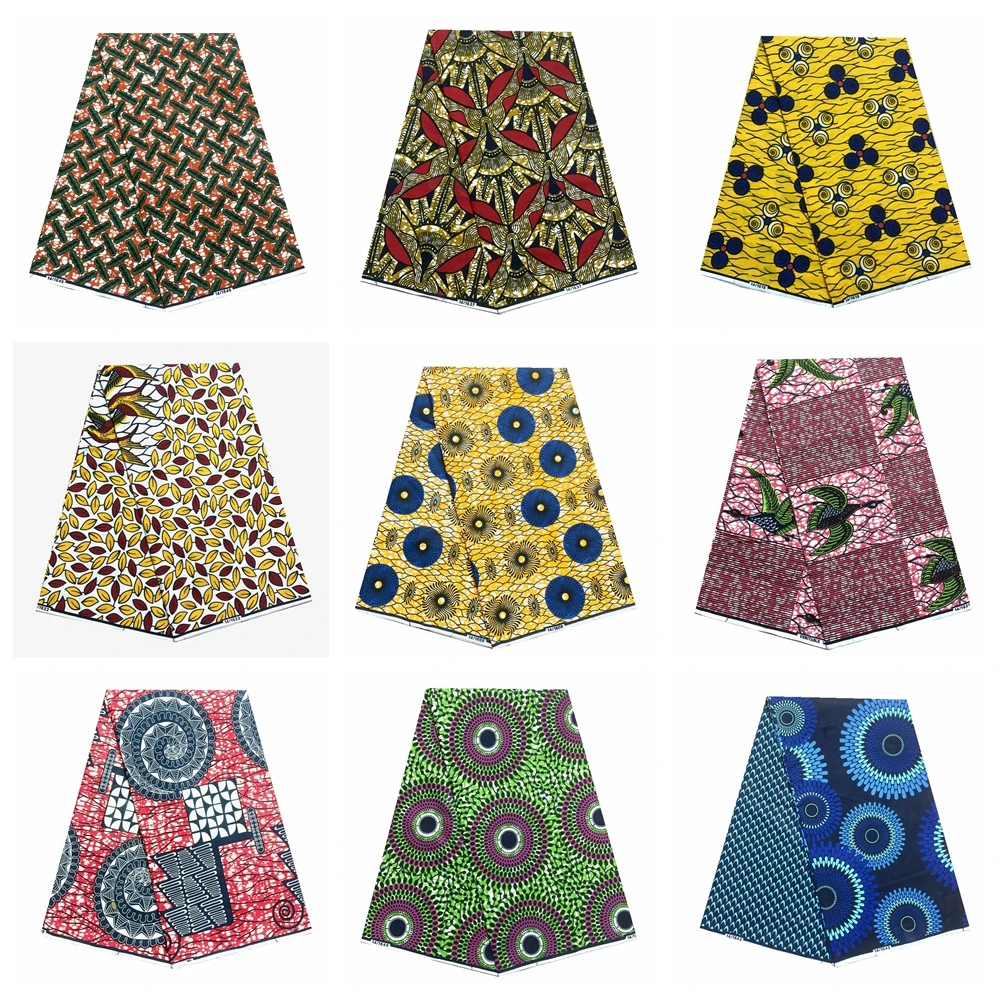 

New arrival ankara wax 100% cotton african wax prints cloth real pagne wax Veritable high quality real ankara fabric for dress