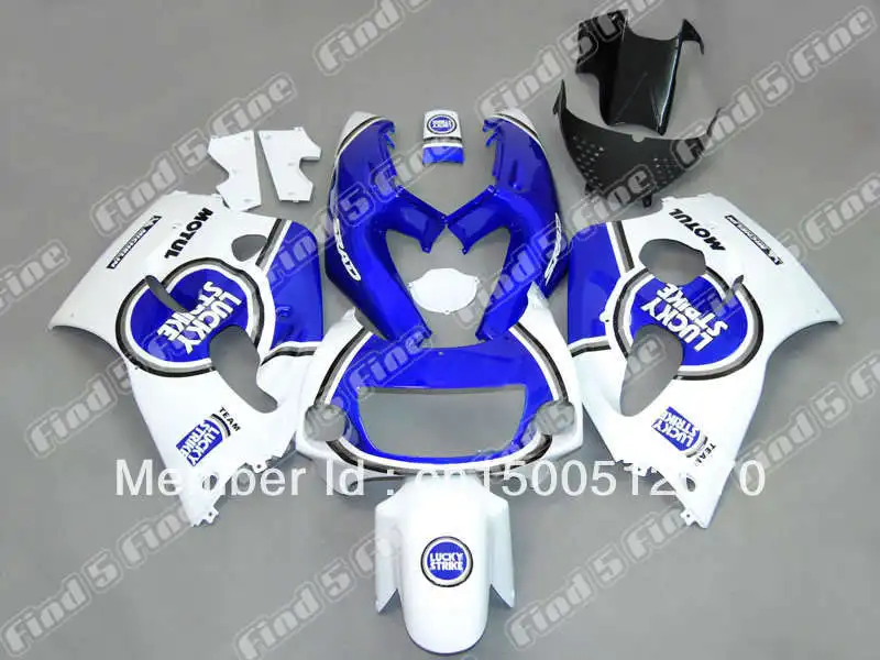 

blue white black for GSXR600 GSXR750 96 97 98 99 00 GSX-R600 GSX-R750 96-00 GSXR 600 750 1996 1997 1998 1999 2000 fairing kit