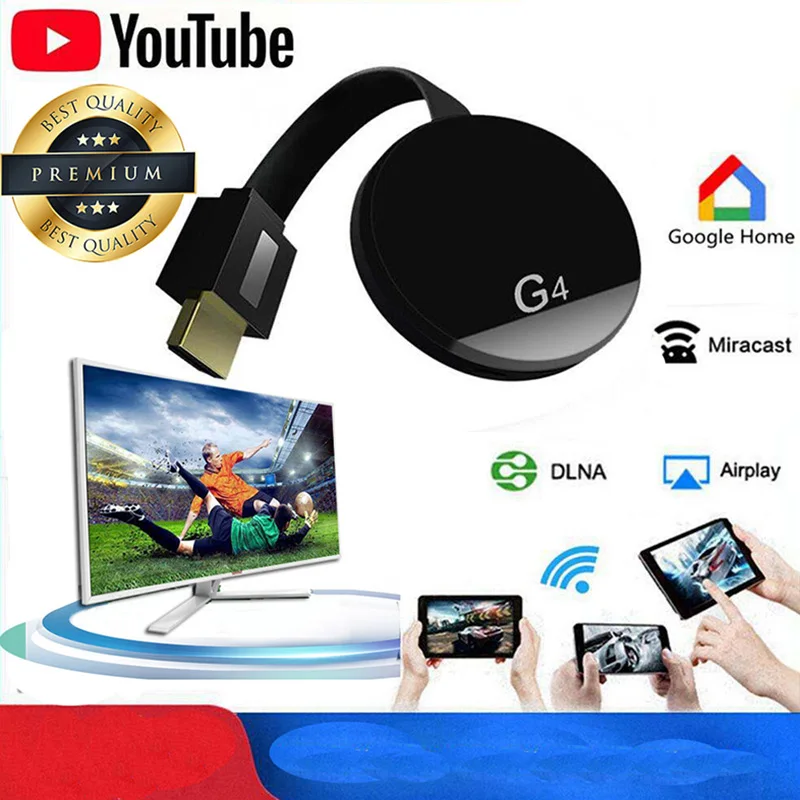 HDMI Dongle Display Wecast4 G4 для Android iOS YouTube Google Chrome Airplay поддержка 4G сотовая передача данных