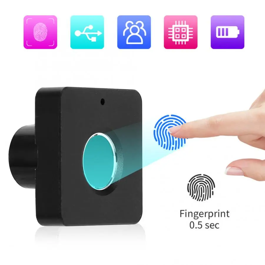 Biometric Fingerprint Lock Anti Theft Keyless Panel for Home Office Drawer Cabinet Wardrobe | Безопасность и защита