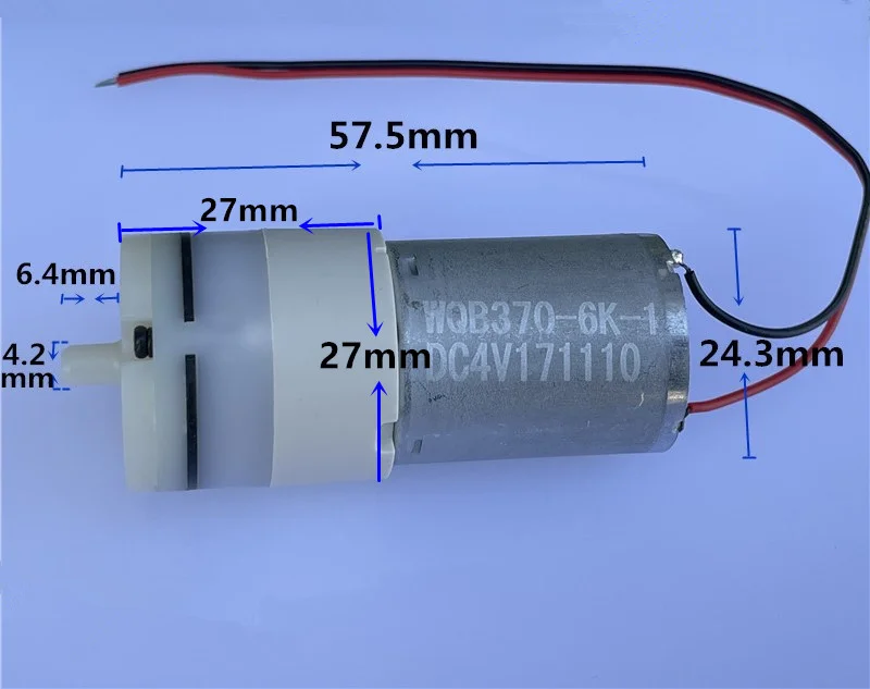Воздушный насос WQB370 3 7-6 в 370 4 2 мм для самостоятельной рыбалки |