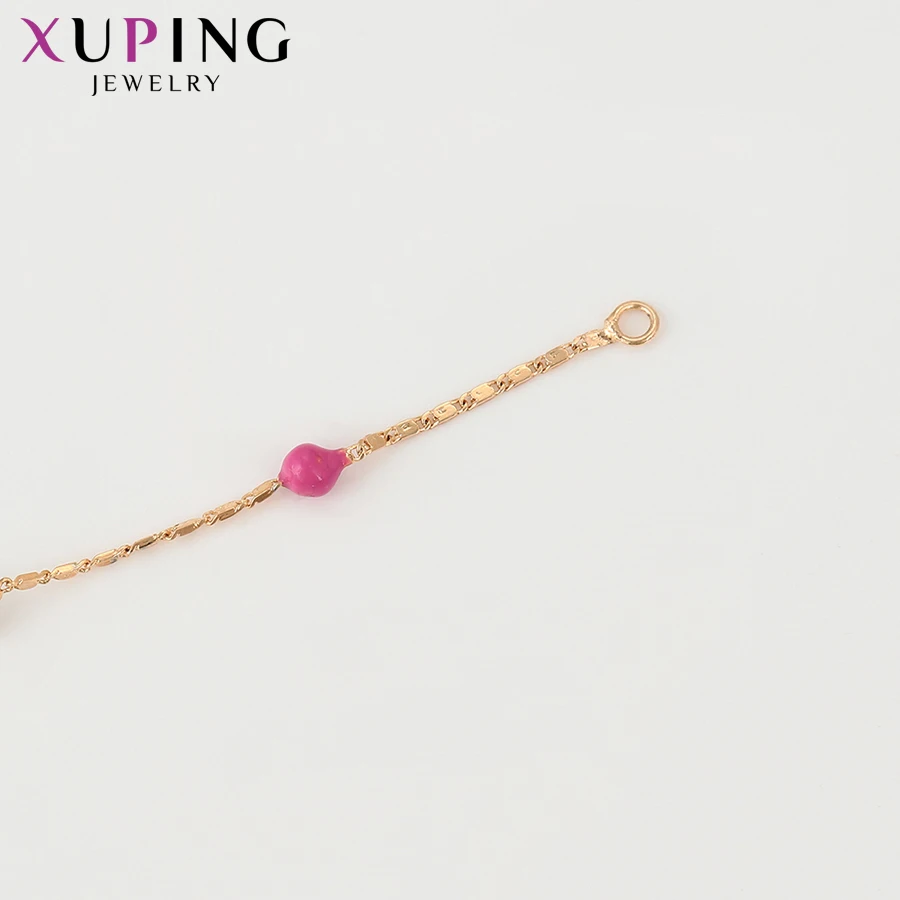 Xuping модное ювелирное изделие круглой формы позолоченные цепочки романтическое ожерелье для женщин Подарки на день Святого Валентина S215-46109