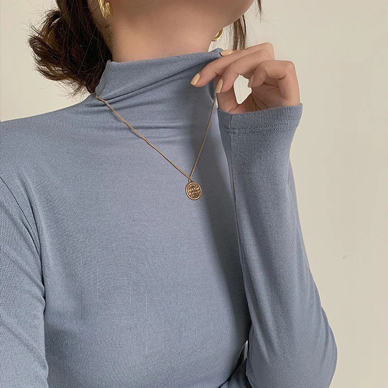 

Свитер женский осенний трикотажный, теплый, однотонный